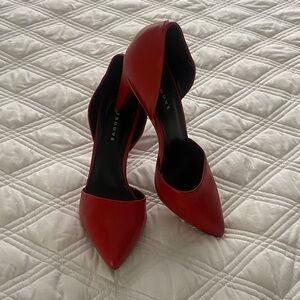 Trouve Red Pointed Toe Heels